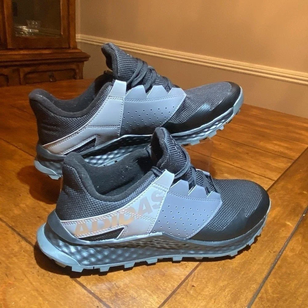 Adidas Vigor Bounce K Running Shoes Black Gray Men's 7.0